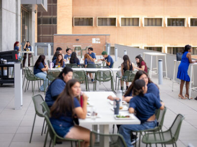 Students Enjoying food